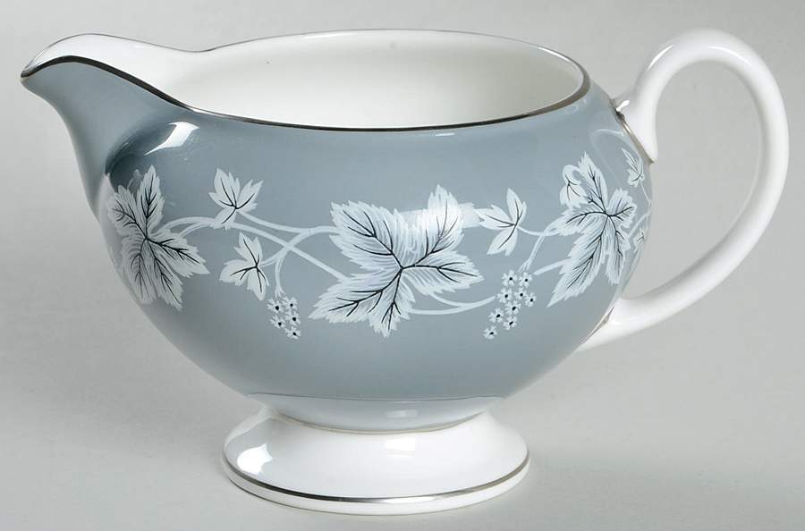 Moselle Gray Leigh Shape Creamer by Wedgwood-1