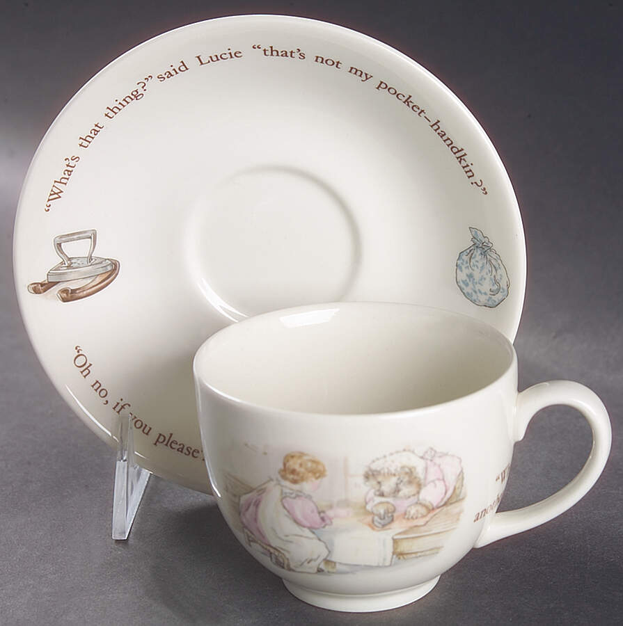 Mrs Tiggy Winkle Footed Cup & Saucer Set by Wedgwood-1