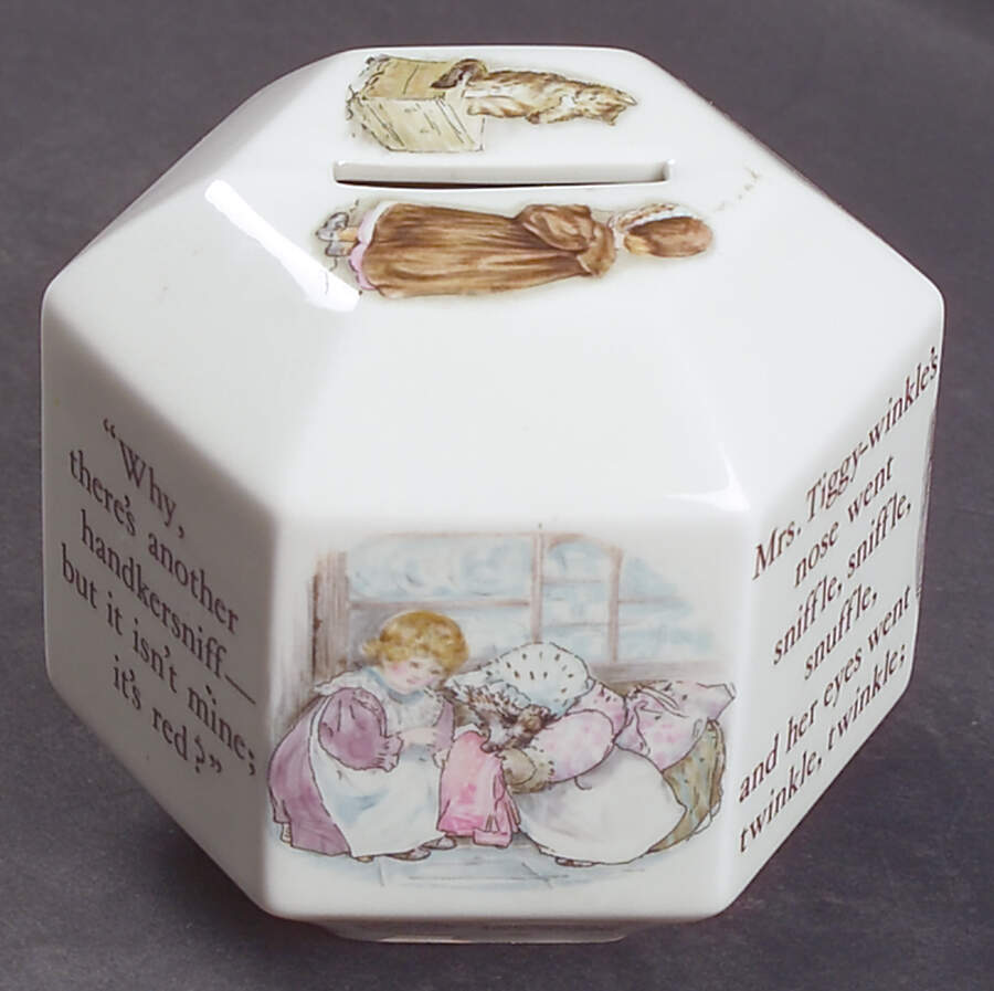 Mrs Tiggy Winkle Round Money Box by Wedgwood-1