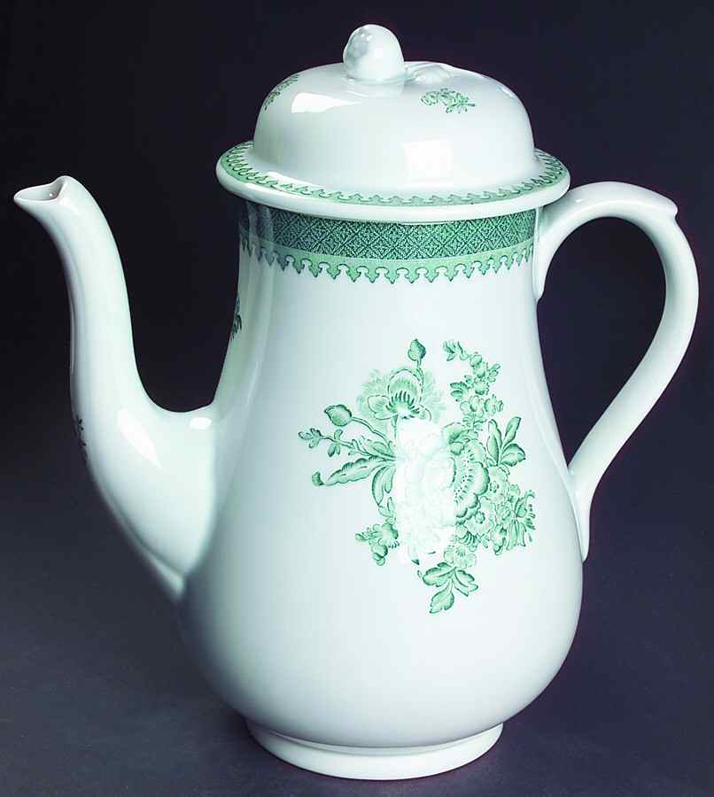 Mount Vernon Green Coffee Pot & Lid by Wedgwood-1