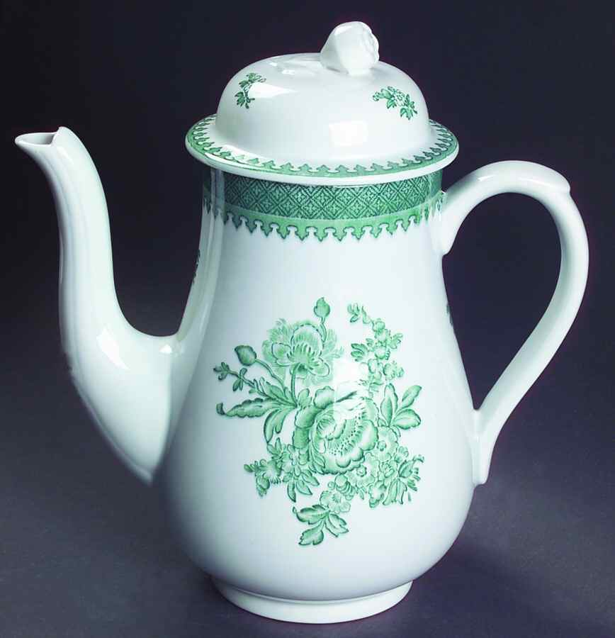 Mount Vernon Green Small Coffee Pot & Lid by Wedgwood-1