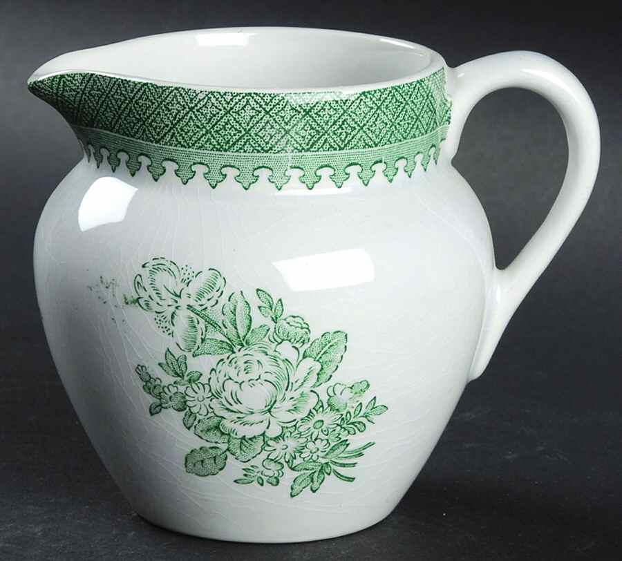 Mount Vernon Green Creamer by Wedgwood-1