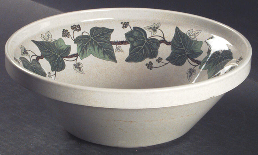 Napoleon Ivy Green (Oven To Table) 9" Salad Serving Bowl by Wedgwood-1