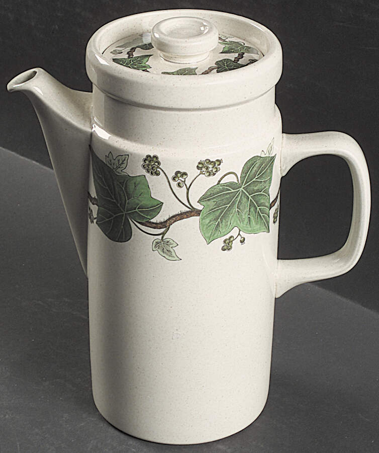 Napoleon Ivy Green (Oven To Table) Coffee Pot & Lid by Wedgwood-1