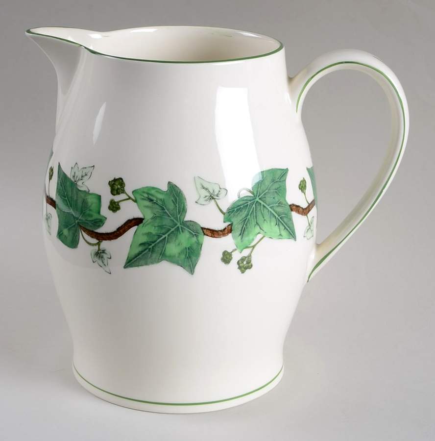 Napoleon Ivy Green (Queen's Ware) 64 Oz Pitcher by Wedgwood-1
