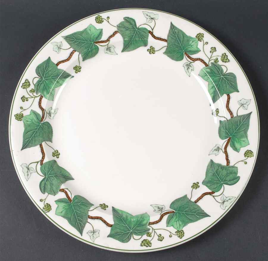Napoleon Ivy Green (Queen's Ware) 12" Chop Plate (Round Platter) by Wedgwood-1