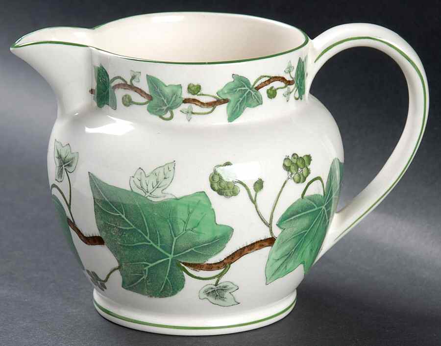 Napoleon Ivy Green (Queen's Ware) 16 Oz Pitcher by Wedgwood-1