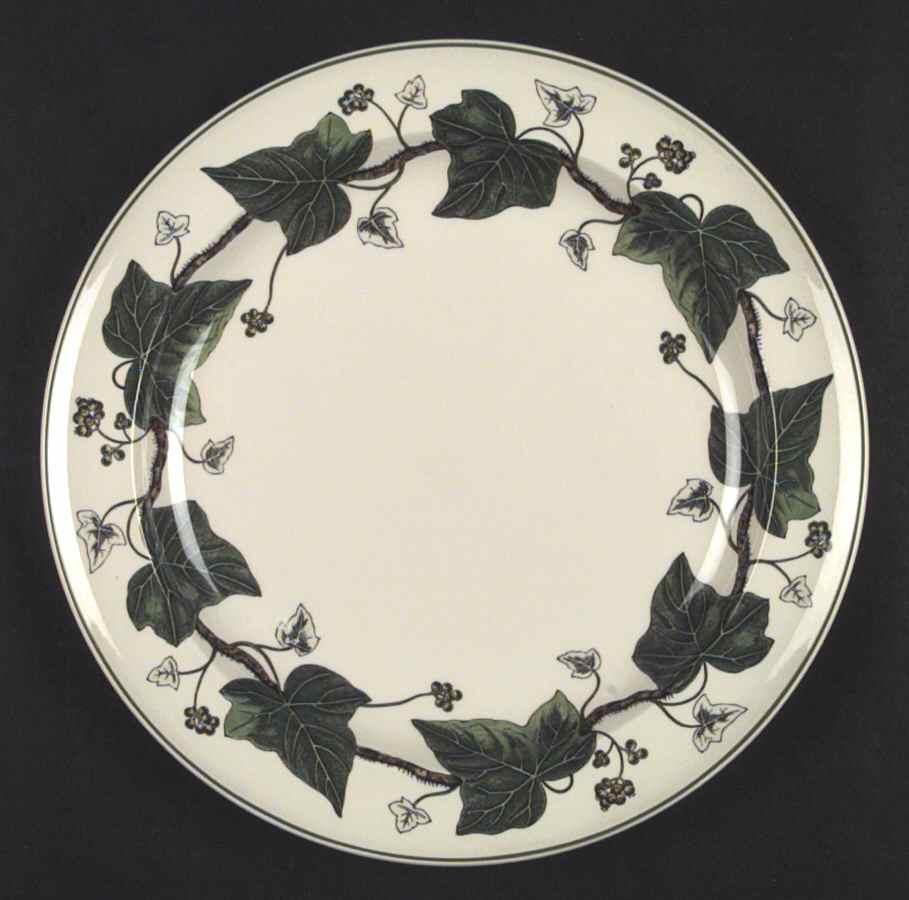 Napoleon Ivy Green (Queen's Ware) Luncheon Plate by Wedgwood-1