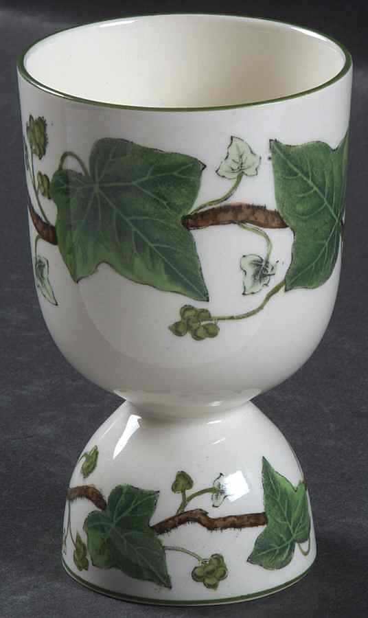 Napoleon Ivy Green (Queen's Ware) Double Egg Cup by Wedgwood-1