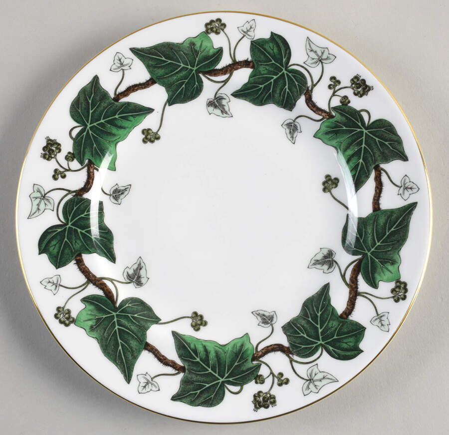 Napoleon Ivy Green (Bone China) Salad Plate by Wedgwood-1