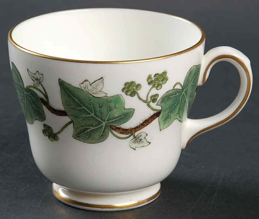 Napoleon Ivy Green (Bone China) Footed Cup by Wedgwood-1