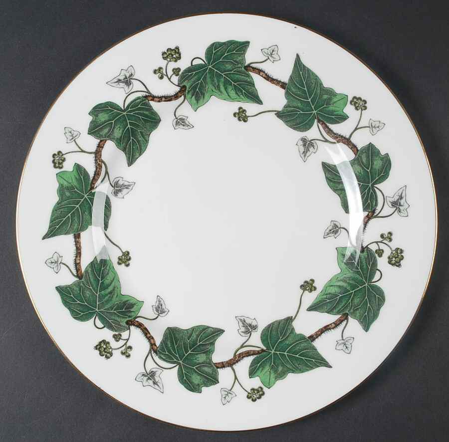 Napoleon Ivy Green (Bone China) Large Dinner Plate by Wedgwood-1