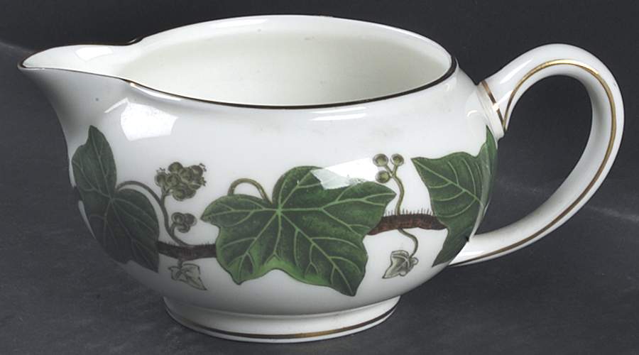 Napoleon Ivy Green (Bone China) 146 Shape Creamer by Wedgwood-1