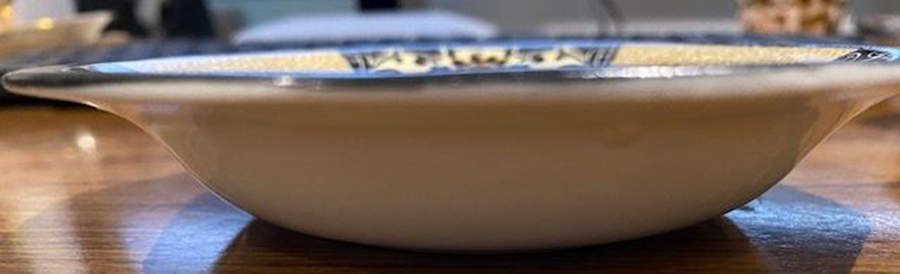 Nanette Black Fruit/Dessert (Sauce) Bowl by Wedgwood-1