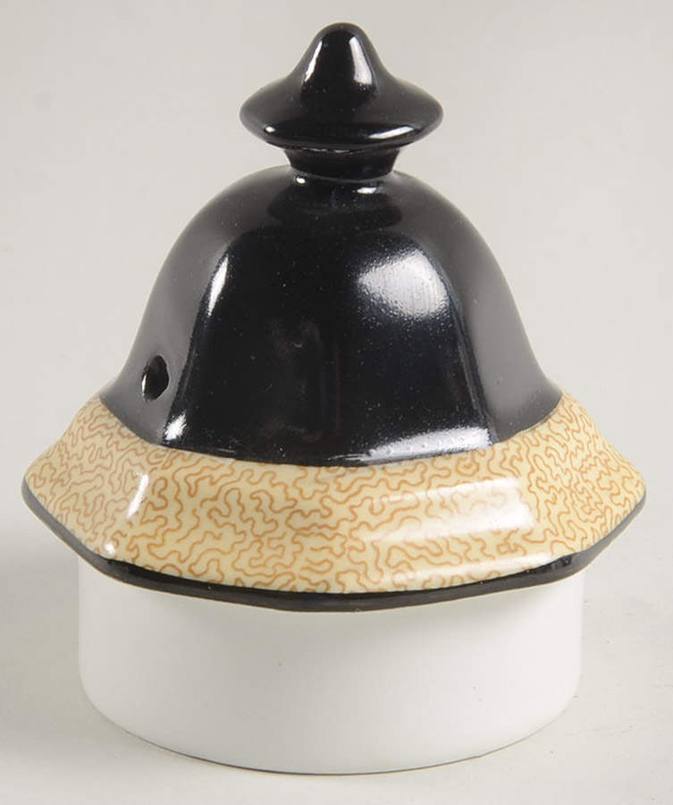 Nanette Black Lid for Teapot by Wedgwood-1