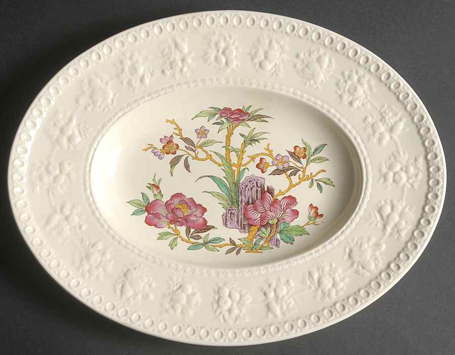 Nankin Wellesley 12" Oval Serving Platter by Wedgwood-1