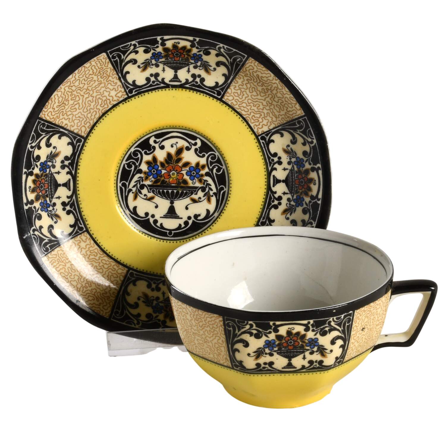 Nanette Yellow Flat Cup & Saucer Set by Wedgwood-1