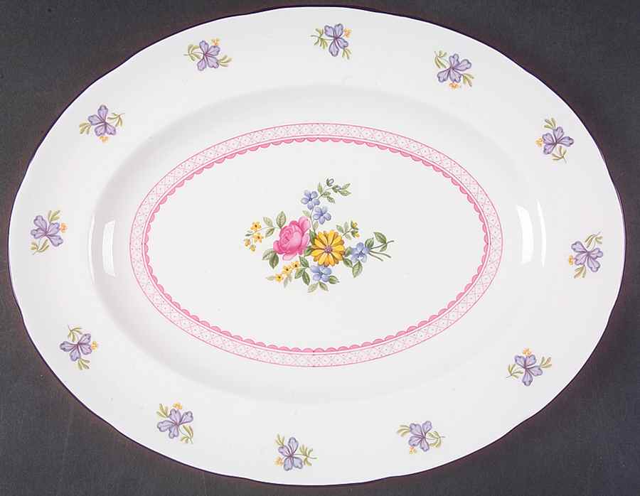 Naomi 14" Oval Serving Platter by Wedgwood-1
