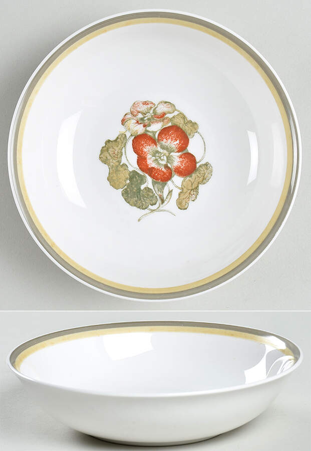 Nasturium (Bone) Coupe Cereal Bowl by Wedgwood-1