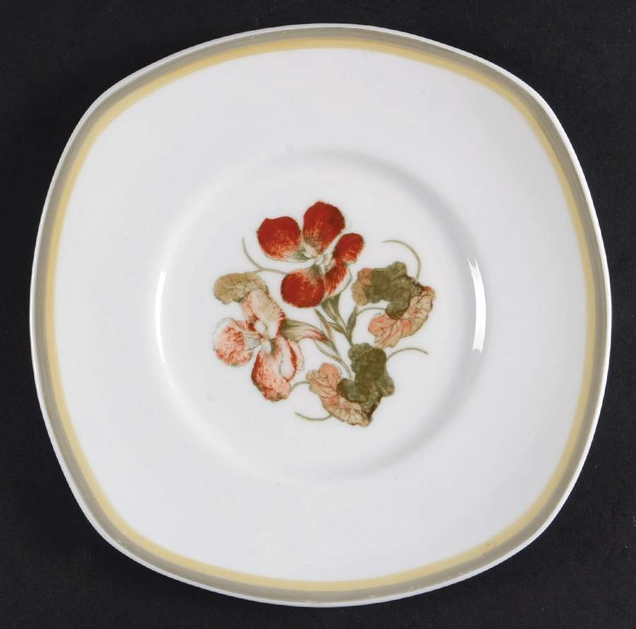 Nasturium (Bone) Square Luncheon Plate by Wedgwood-1