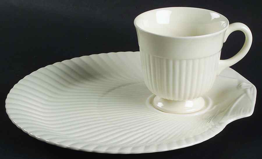 Nautilus (Glossy) Snack Plate & Cup Set by Wedgwood-1