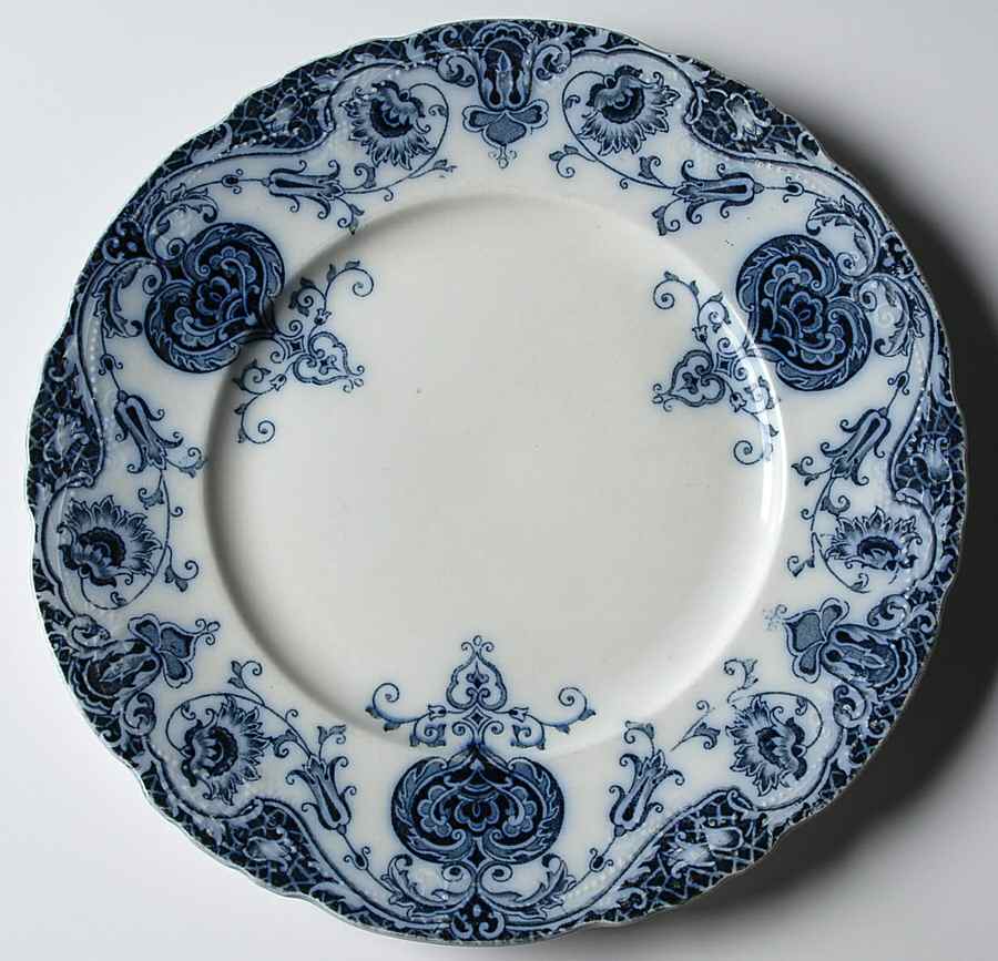 Navarre Blue (No Trim) Dinner Plate by Wedgwood-1