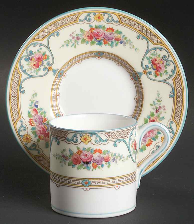 Newlyn Bond Shape Demitasse Cup and Saucer Set by Wedgwood-1