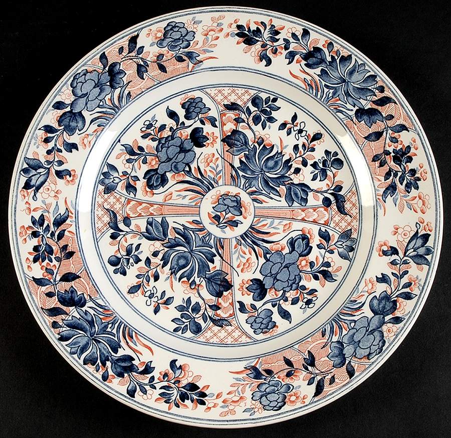 Ningpo (Blue Trim) Dinner Plate by Wedgwood-1
