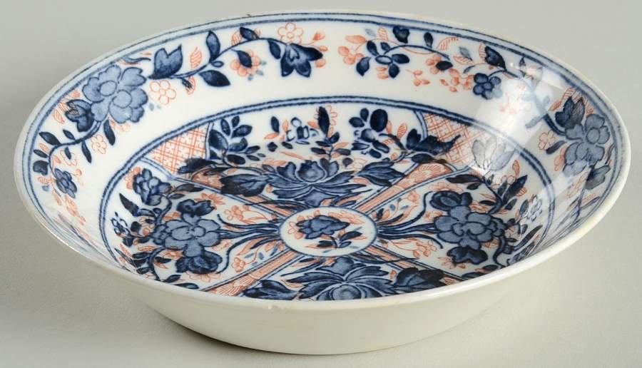 Ningpo (Blue Trim) Fruit/Dessert (Sauce) Bowl by Wedgwood-1