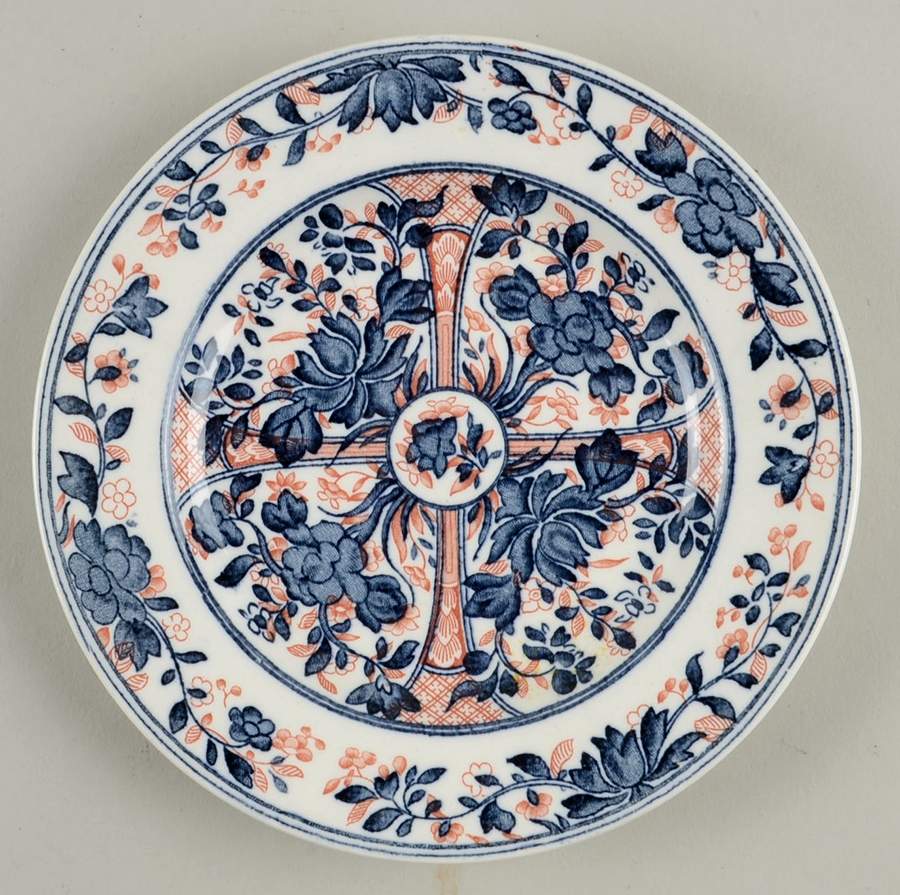 Ningpo (Blue Trim) Bread & Butter Plate by Wedgwood-1