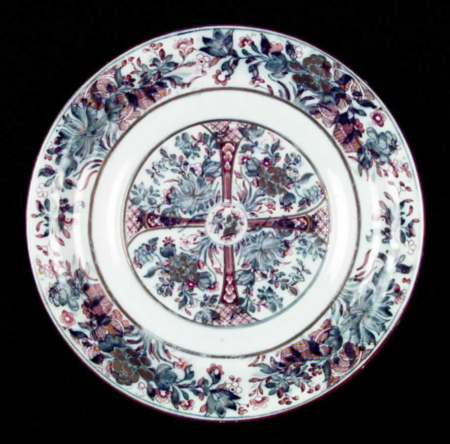 Ningpo (Red Trim) Salad Plate by Wedgwood-1