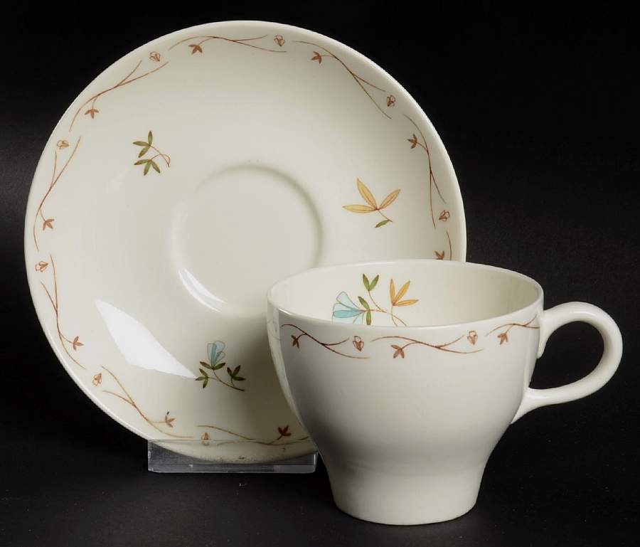 Ninette Flat Cup & Saucer Set by Wedgwood-1