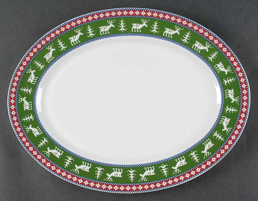 Nordica 14" Oval Serving Platter by Wedgwood-1