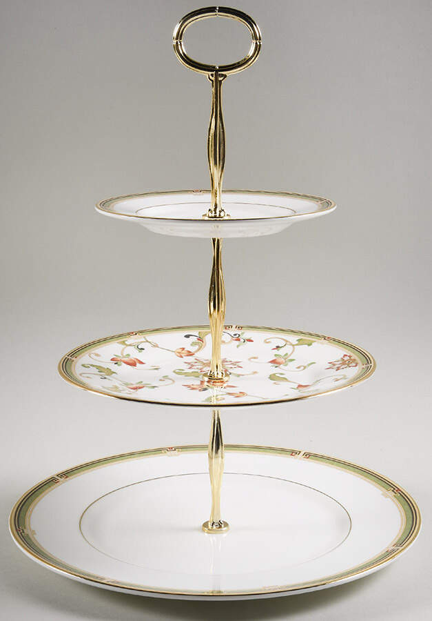 Oberon 13 7/8"-14 1/4" 3-Tiered Serving Tray(DP,SP,BB) HC by Wedgwood-1
