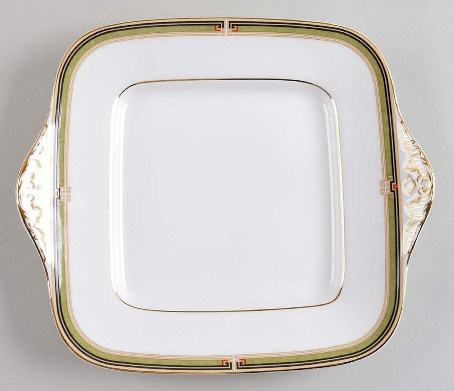 Oberon Square Handled Cake Plate by Wedgwood-1