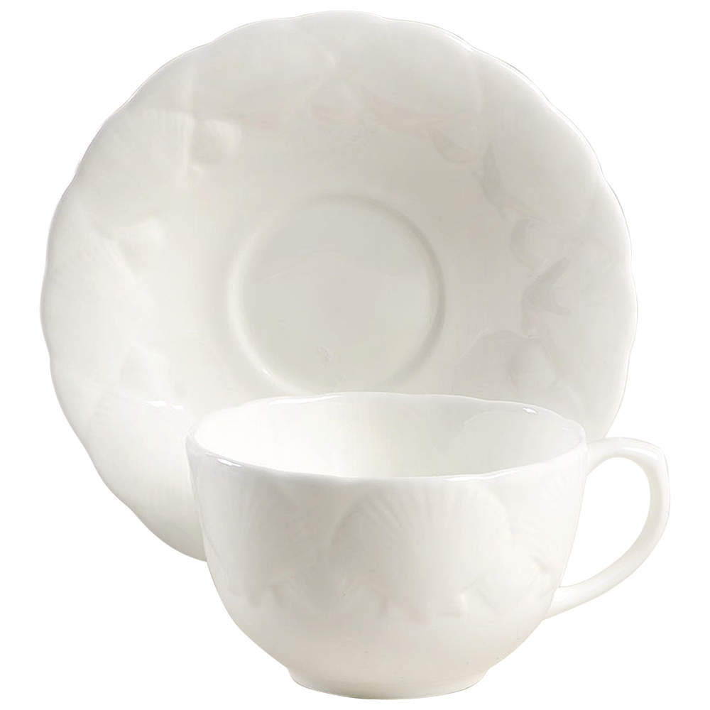 Oceanside Flat Cup & Saucer Set by Wedgwood-1