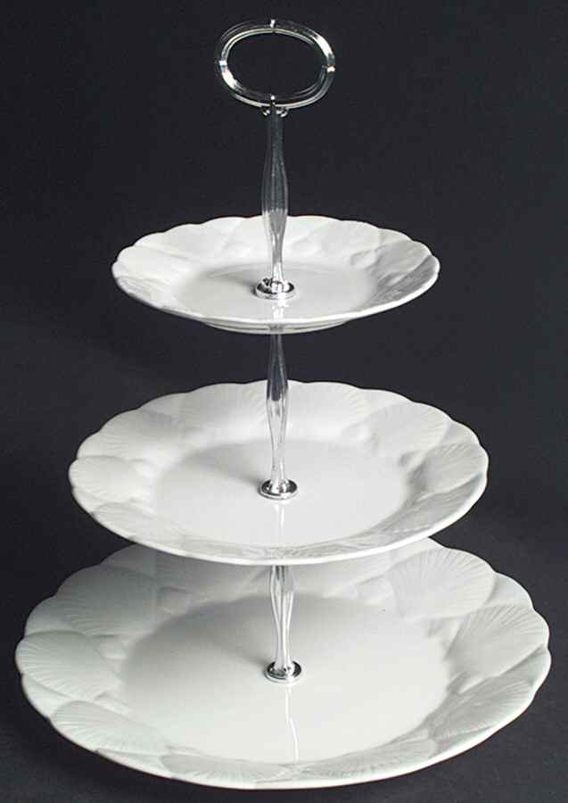 Oceanside 13 7/8"-14 1/4" 3-Tiered Serving Tray(DP,SP,BB) HC by Wedgwood-1