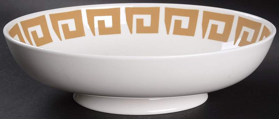 Old Gold Keystone 10" Oval Vegetable Bowl by Wedgwood-1