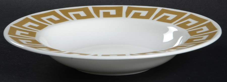 Old Gold Keystone Rim Soup Bowl by Wedgwood-1