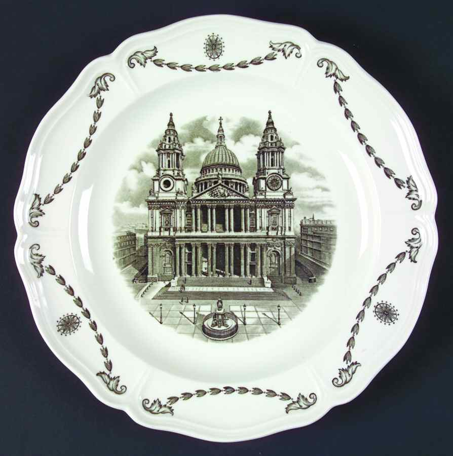 Old London Views (Queens) Dinner Plate by Wedgwood-1