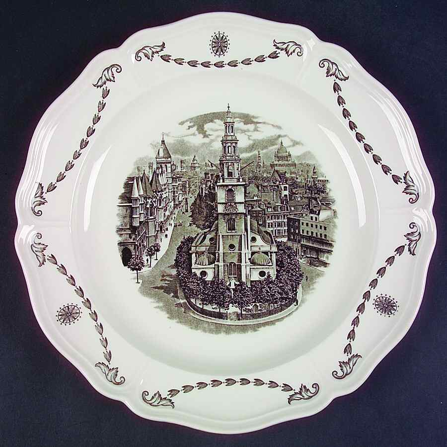 Old London Views (Queens) Dinner Plate by Wedgwood-1