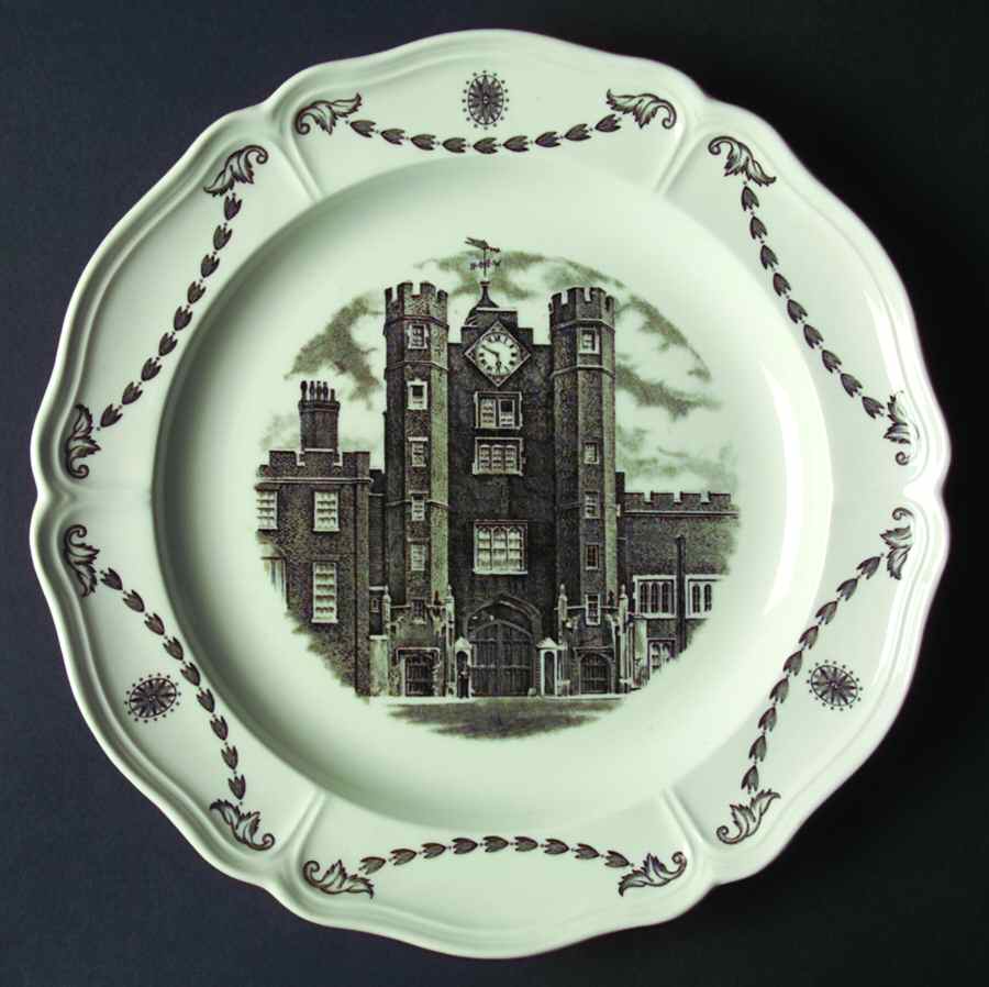Old London Views (Queens) Dinner Plate by Wedgwood-1