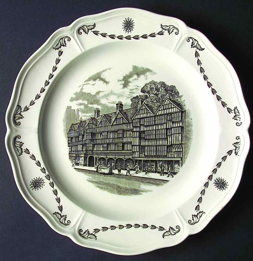 Old London Views (Queens) Dinner Plate by Wedgwood-1