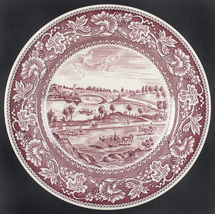 Old New York Mulberry Dinner Plate by Wedgwood-1