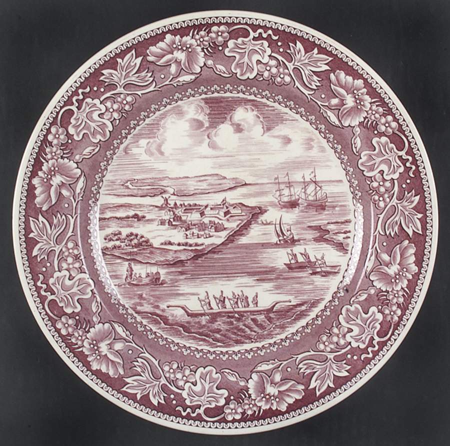 Old New York Mulberry Dinner Plate by Wedgwood-1