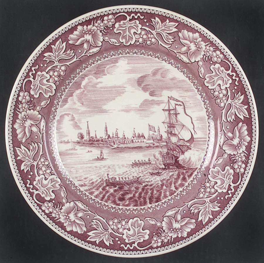 Old New York Mulberry Dinner Plate by Wedgwood-1