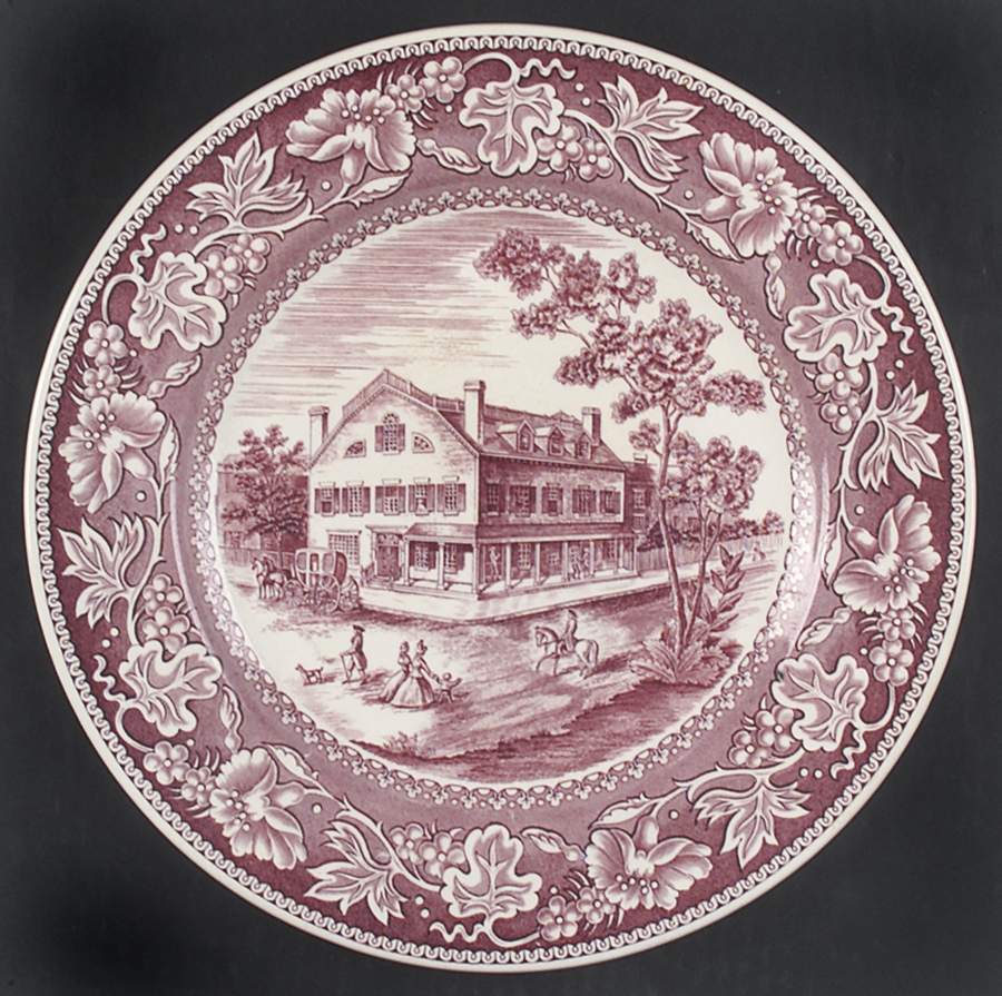 Old New York Mulberry Dinner Plate by Wedgwood-1
