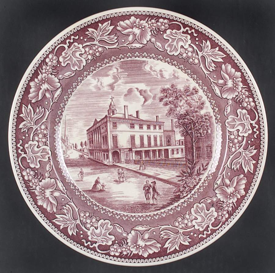Old New York Mulberry Dinner Plate by Wedgwood-1
