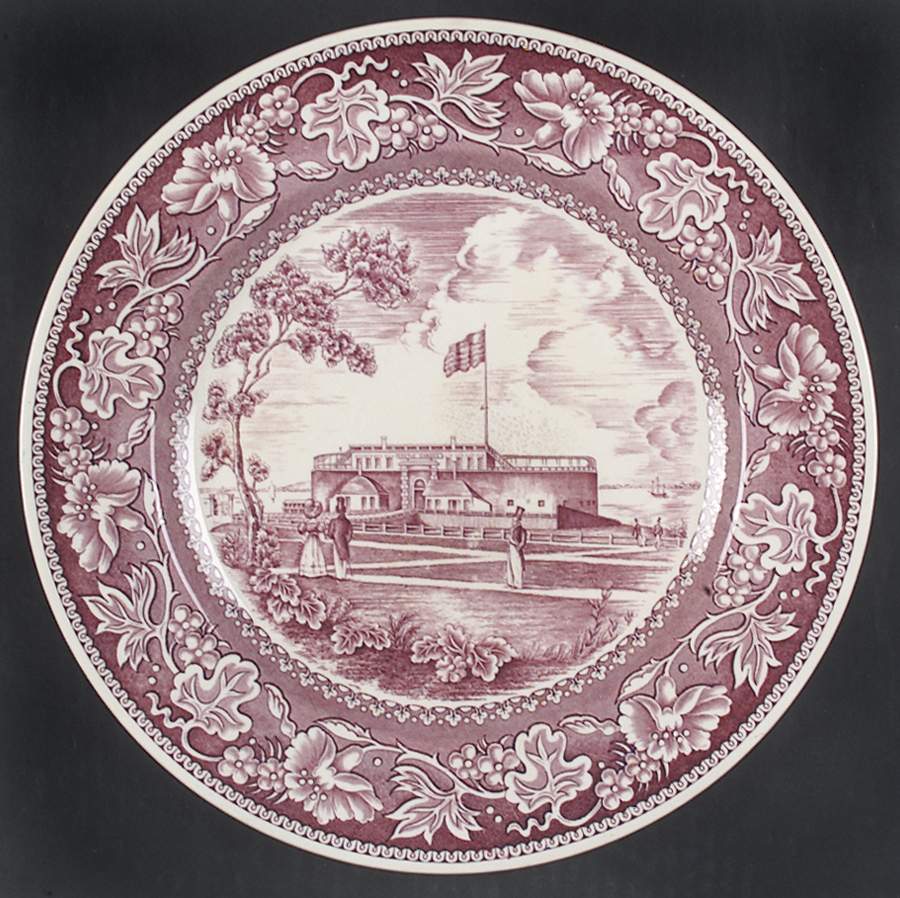 Old New York Mulberry Dinner Plate by Wedgwood-1