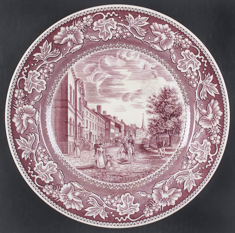 Old New York Mulberry Dinner Plate by Wedgwood-1